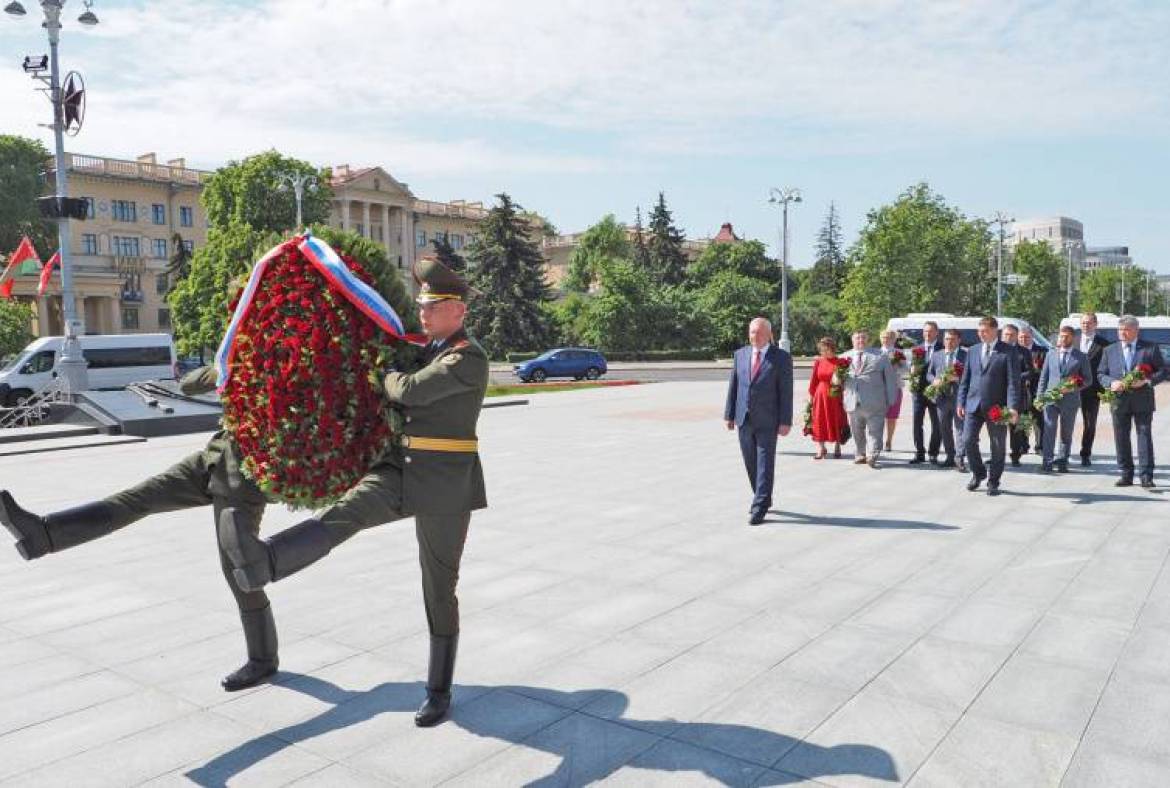 В Минске делегация Мордовии почтила память героев Великой Отечественной войны