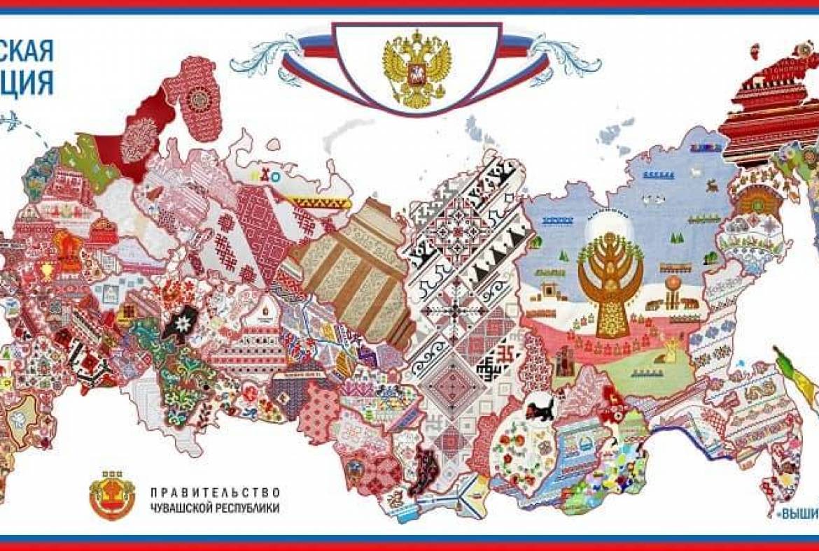 Мордовия заняла достойное место на вышитой карте России