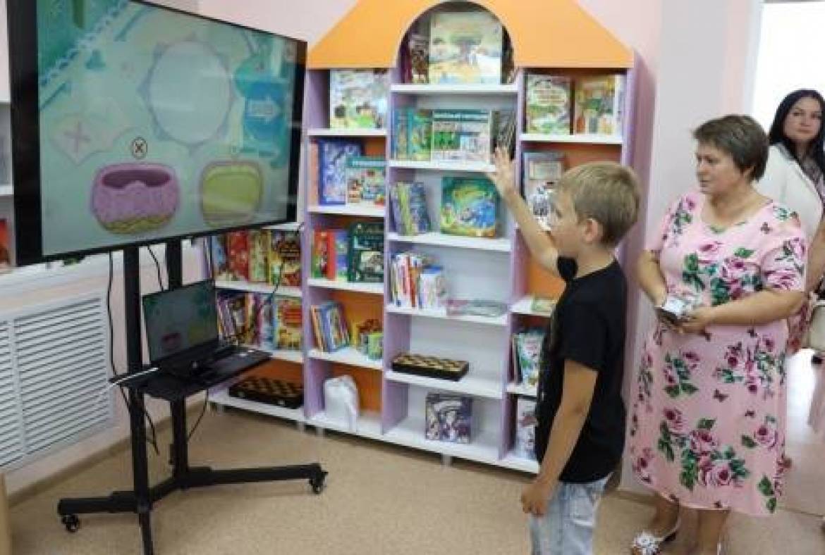 Открытие модельной библиотеки  в поселке Левженский