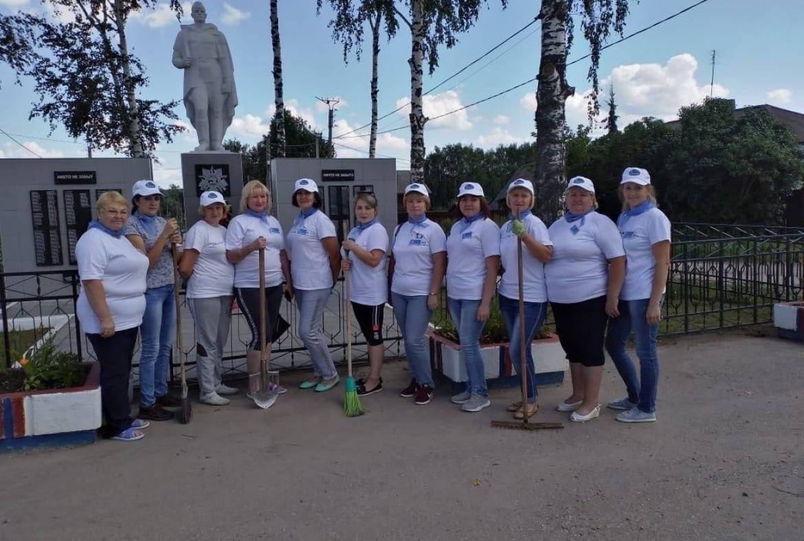 В Мордовии активисты волонтерского движения «Волонтеры наследия» приняли участие в республиканской эстафете волонтёрских акции #НаследиеПамять