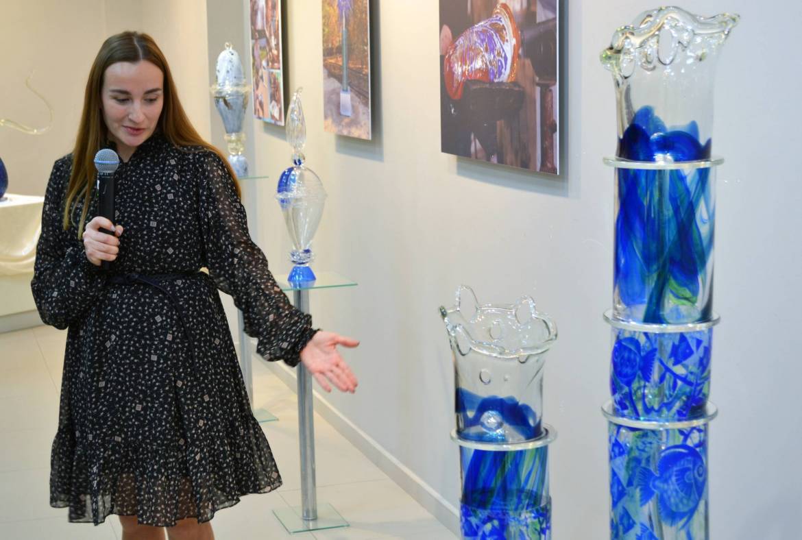 В рамках всероссийской акции «Ночь искусств» в Музее Эрьзи состоялось открытие удивительной выставки мастера работы со стеклом Таисии Фокиной
