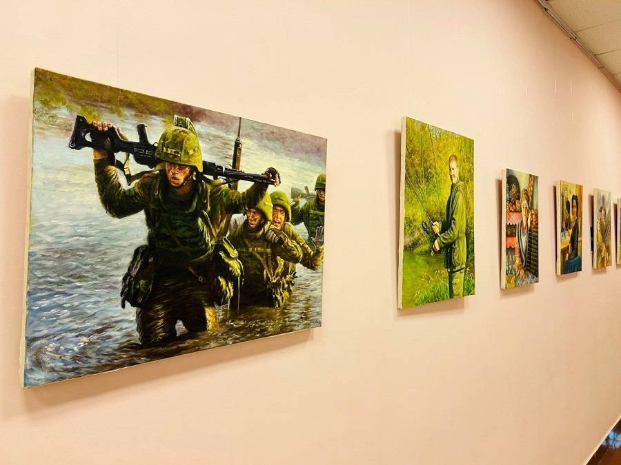 В Национальной библиотеке им. А.С. Пушкина начала свою работу выставка «Мир через искусство» Юлии Бакаевой